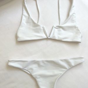 White Benoa Bikini Top